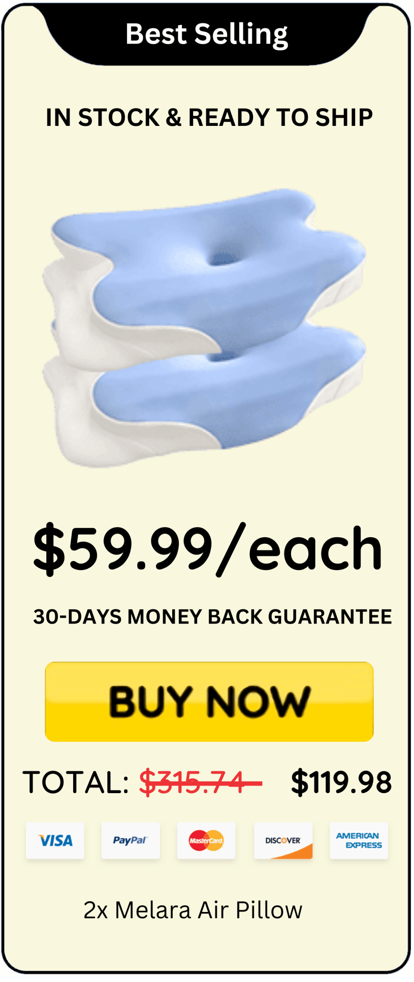 Melara Air Pillow offer price